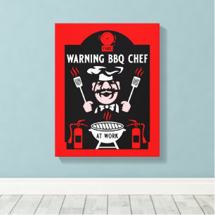 Impressão Em Tela O pior cozinheiro de CHURRASCO do mundo