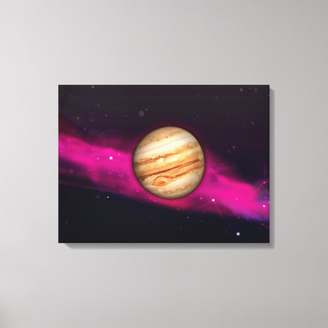 Impressão Em Tela O Planeta Júpiter (Frente)
