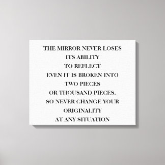 Impressão Em Tela O poder do eterno do espelho para refletir, não im
