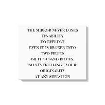 O poder do eterno do espelho para refletir, não im