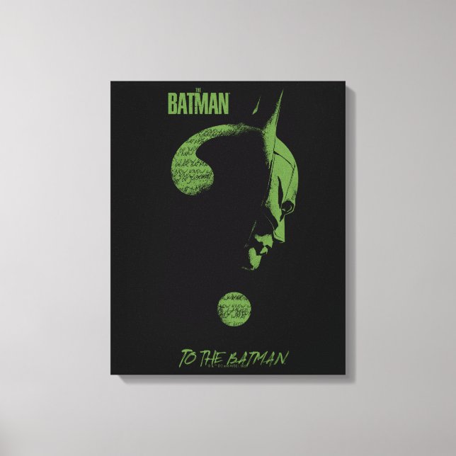 Impressão Em Tela O Ponto De Pergunta "Ao Batman" Do Riddler (Frente)