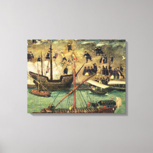 Impressão Em Tela O porto de Sevilha, c.1590