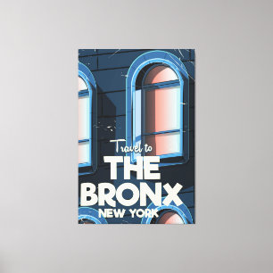Impressão Em Tela O poster de viagens da Nova Iorque de Bronx