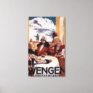Impressão Em Tela O poster em declive do promocional do clube