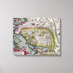 Impressão Em Tela O primeiro atlas ocidental China 1584