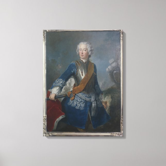 Impressão Em Tela O príncipe herdeiro Frederick II, c.1736 (Frente)