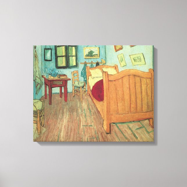 Impressão Em Tela O Quarto de Vincent em Arles (Frente)