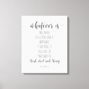 Impressão Em Tela O Que Quer Que Seja Verdadeiro Nobre Certo, Philip