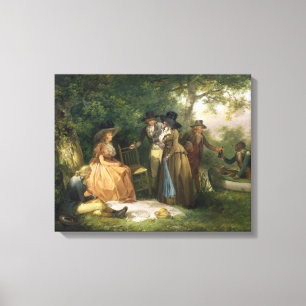 Impressão Em Tela O Repast do pescador (óleo em canvas)