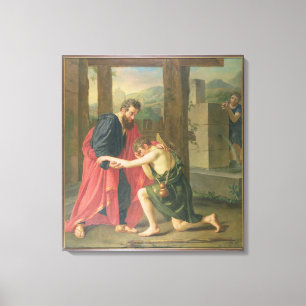 Impressão Em Tela O retorno do filho Prodigal, 1823 (óleo no canva
