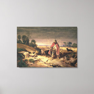 Impressão Em Tela O retorno do pastor (caneta & tinta marrom, w/c &