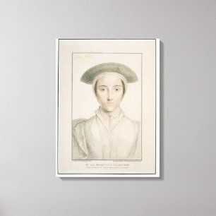 Impressão Em Tela O retrato da rainha Anne de Cleves (1515-57) grava