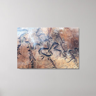 Impressão Em Tela O Rio Verde E Seus Canyons Tributários Em Utah