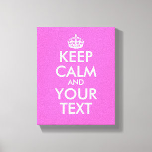 Impressão Em Tela O rosa mantem o texto customizável calmo do
