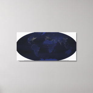 Impressão Em Tela O ½ s do ¿  de Earthï humano-gerou luzes