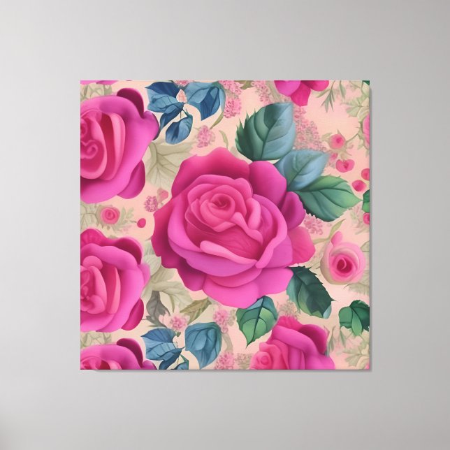 Impressão Em Tela O Sabor Dos Rosas - Soft E Serene (Frente)