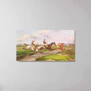 Impressão Em Tela O salto de água: a corrida de obstáculos do outo