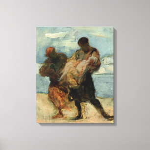 Impressão Em Tela O salvamento, c.1870