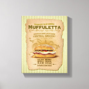 Impressão Em Tela O sanduíche famoso de Muffuletta