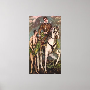 Impressão Em Tela O Santo Martin e o Beggar de El Greco, cerca de 16