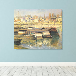Impressão Em Tela O Sena em Asnieres por Claude Monet
