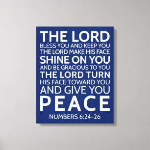 Impressão Em Tela O Senhor Abençoa-Te E Mantém-Te, Números 6:24-2