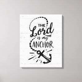 Impressão Em Tela O Senhor é a minha âncora