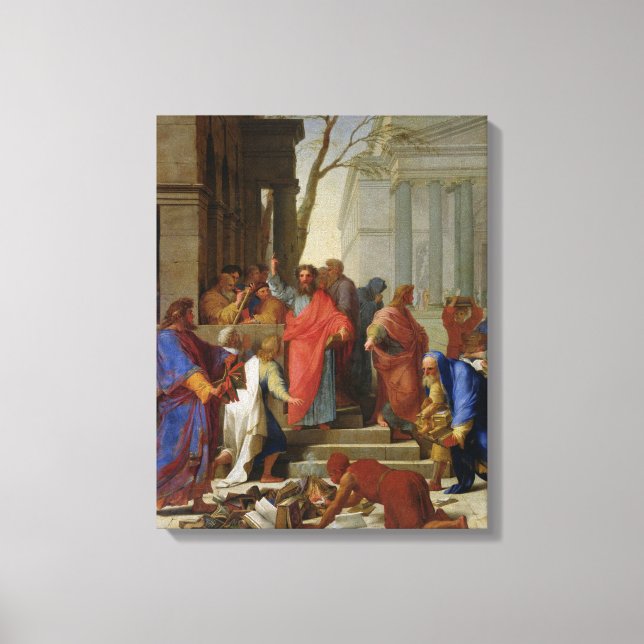 Impressão Em Tela O Sermão das Ruas. Paul em Ephesus, 1649 (Frente)