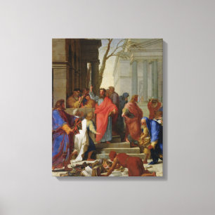 Impressão Em Tela O sermão de St Paul em Ephesus, 1649