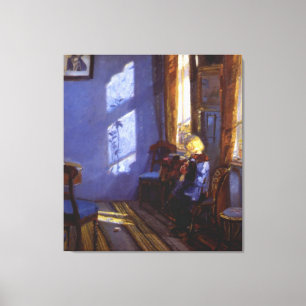 Impressão Em Tela O Sol de Anna Ancher na Sala Azul