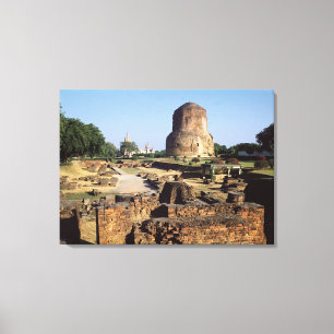 Impressão Em Tela O stupa de Dhamekh, ANÚNCIO c.500