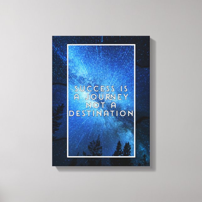 Impressão Em Tela O Sucesso É Uma Viagem (Frente)
