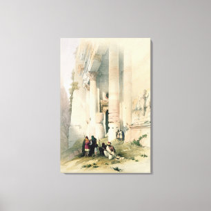 Impressão Em Tela O templo chamou o EL Khasne, PETRA, o 7 de março