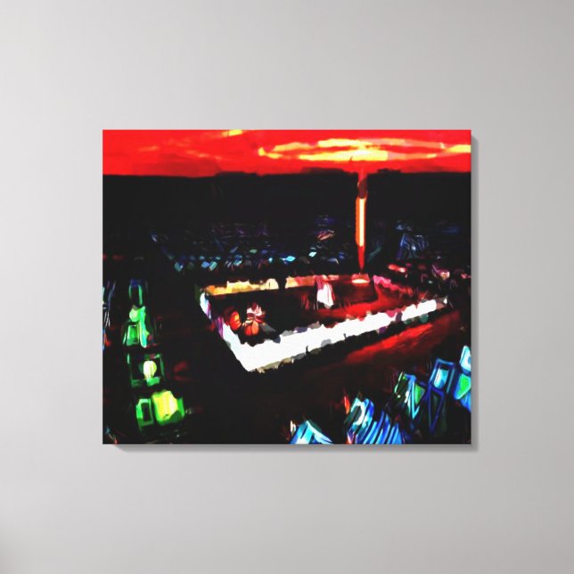 Impressão Em Tela O templo na Ilderness (Frente)