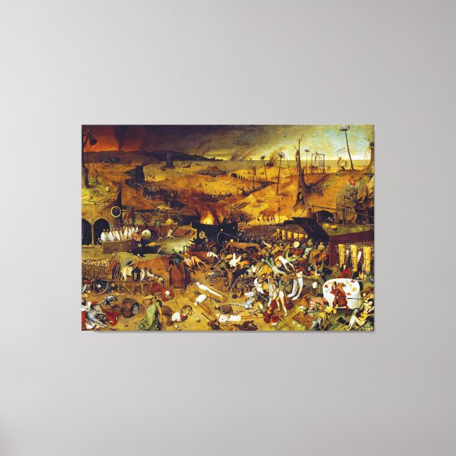 Impressão Em Tela O Triunfo da Morte de Pieter Bruegel, o Velho (Frente)