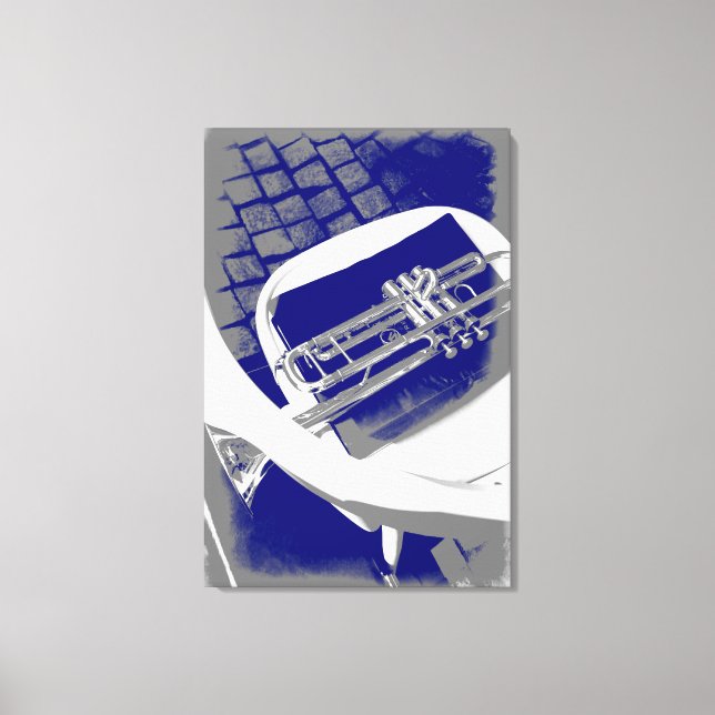 Impressão Em Tela O trompete silencioso (Frente)