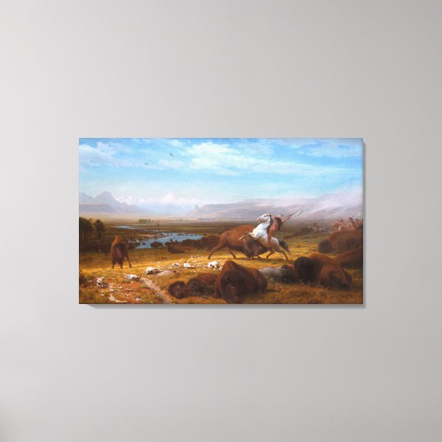 Impressão Em Tela O último do búfalo (Frente)