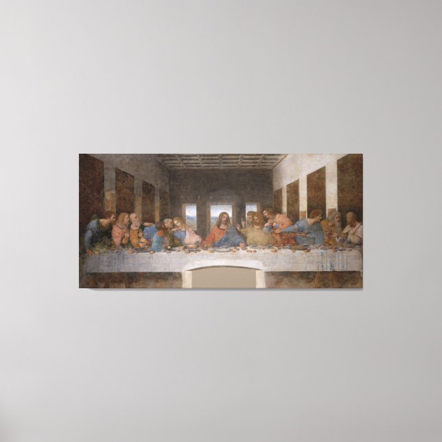 Impressão Em Tela O último jantar de Leonardo Da Vinci (Frente)