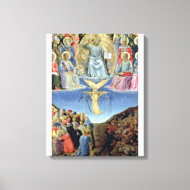 Impressão Em Tela O último julgamento, painel central de um triptych (Frente)