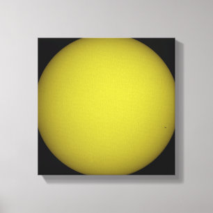 Impressão Em Tela O vaivém espacial Atlantis é visto na silhueta