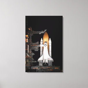 Impressão Em Tela O vaivém espacial Atlantis senta pronto