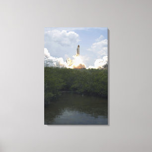 Impressão Em Tela O vaivém espacial Atlantis tira 11
