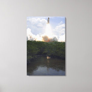 Impressão Em Tela O vaivém espacial Atlantis tira 12