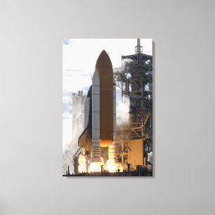 Impressão Em Tela O vaivém espacial Atlantis tira 13