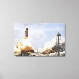 Impressão Em Tela O vaivém espacial Atlantis tira 9