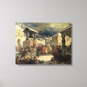 Impressão Em Tela O Veche na república de Novgorod, 1861