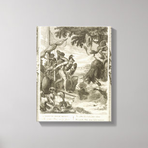 Impressão Em Tela O velo dourado ganhado por Jason (gravura)