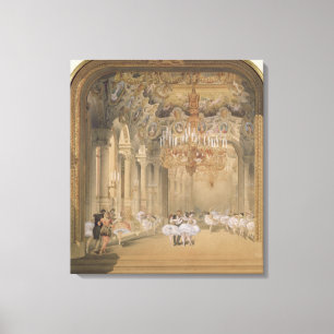 Impressão Em Tela O vestíbulo da ópera durante o intervalo
