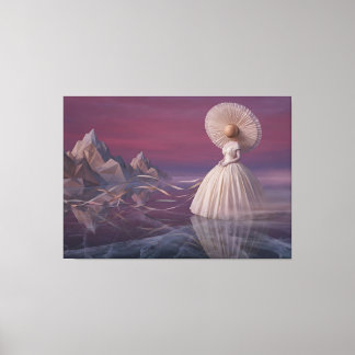 Impressão Em Tela O Viajante Etéreo: Moda Surrealista de Vanguarda
