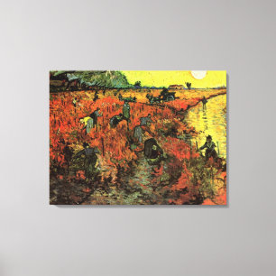 Impressão Em Tela O Vineyard vermelho de Vincent van Gogh.
